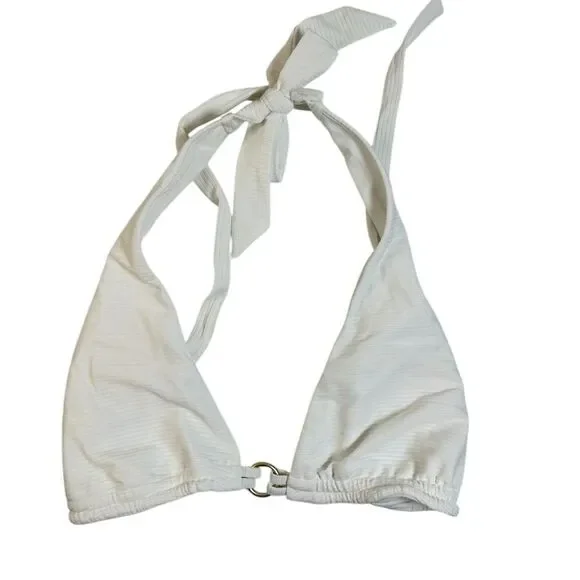 NWT Beach Bunny Women’s White Georgia Bikini Top - Size Large